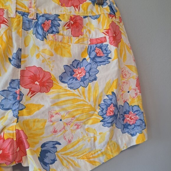 Old Navy Multifloral Women Cotton Casual‎ Shorts Size 10 Summer Outside - Picture 4 of 10